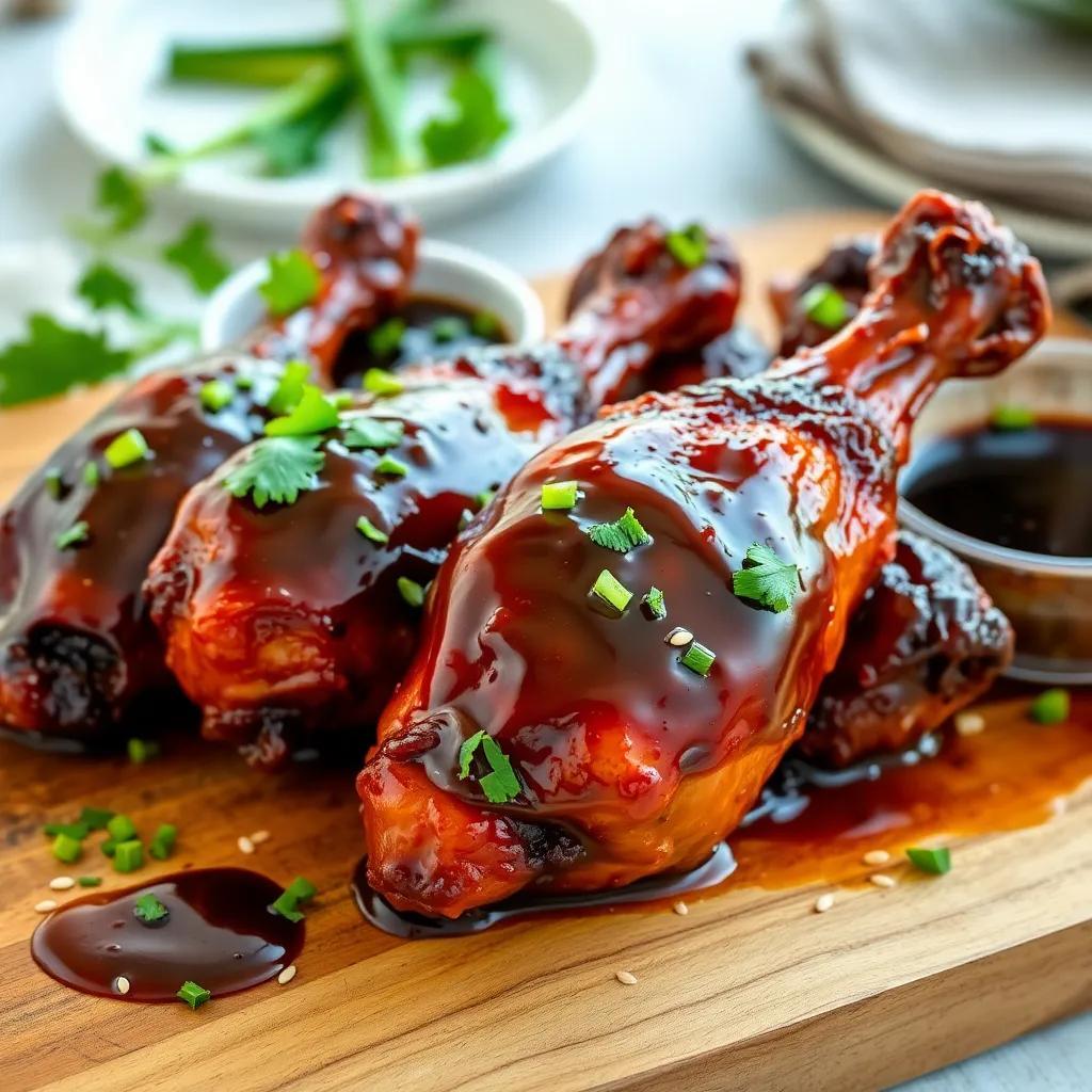 5-Ingredient Sticky Balsamic Drumsticks Recipe