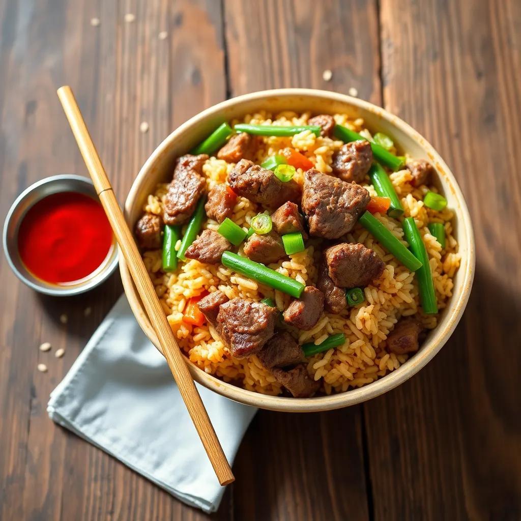 Beef Steak Fried Rice Recipe