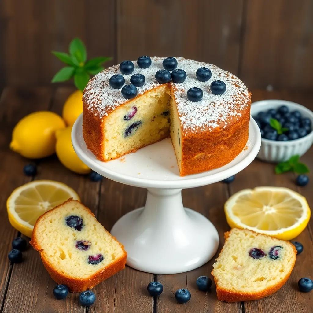 Blueberry Lemon Yoghurt Cake Recipe