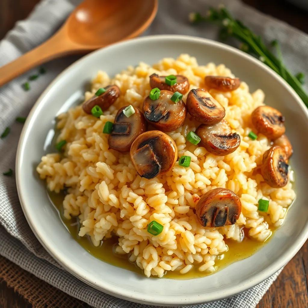 Baked Mushroom Rice Recipe