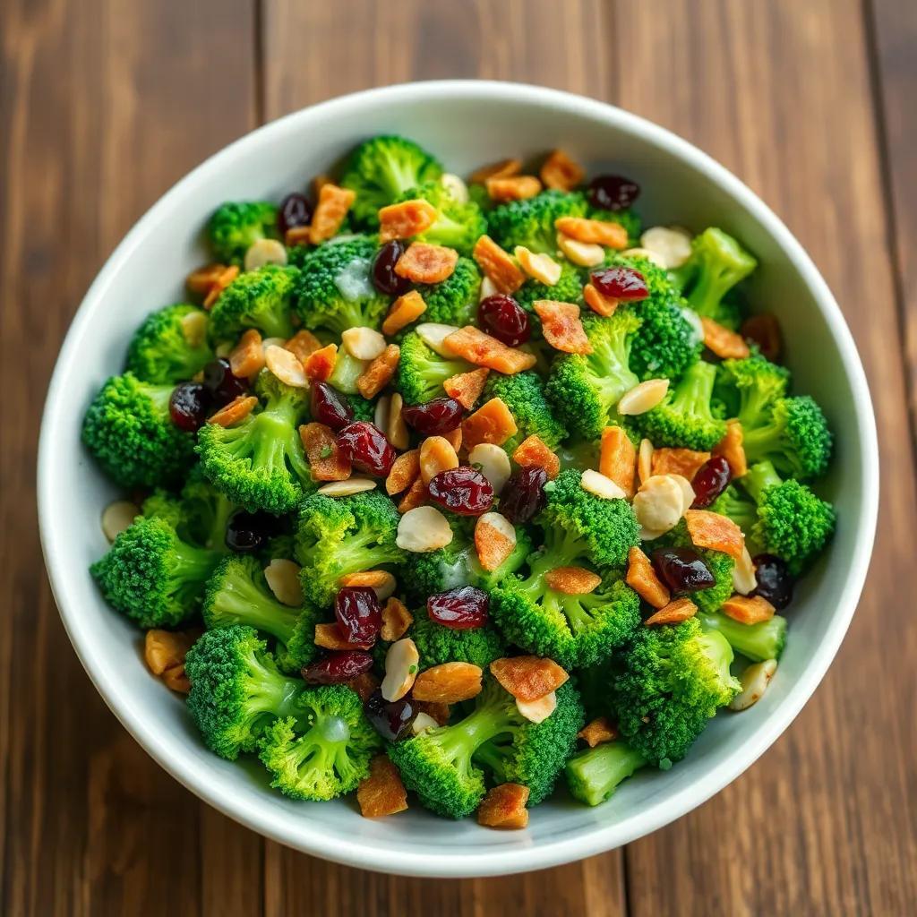 Delicious Broccoli Salad Recipe with Lemon Dressing