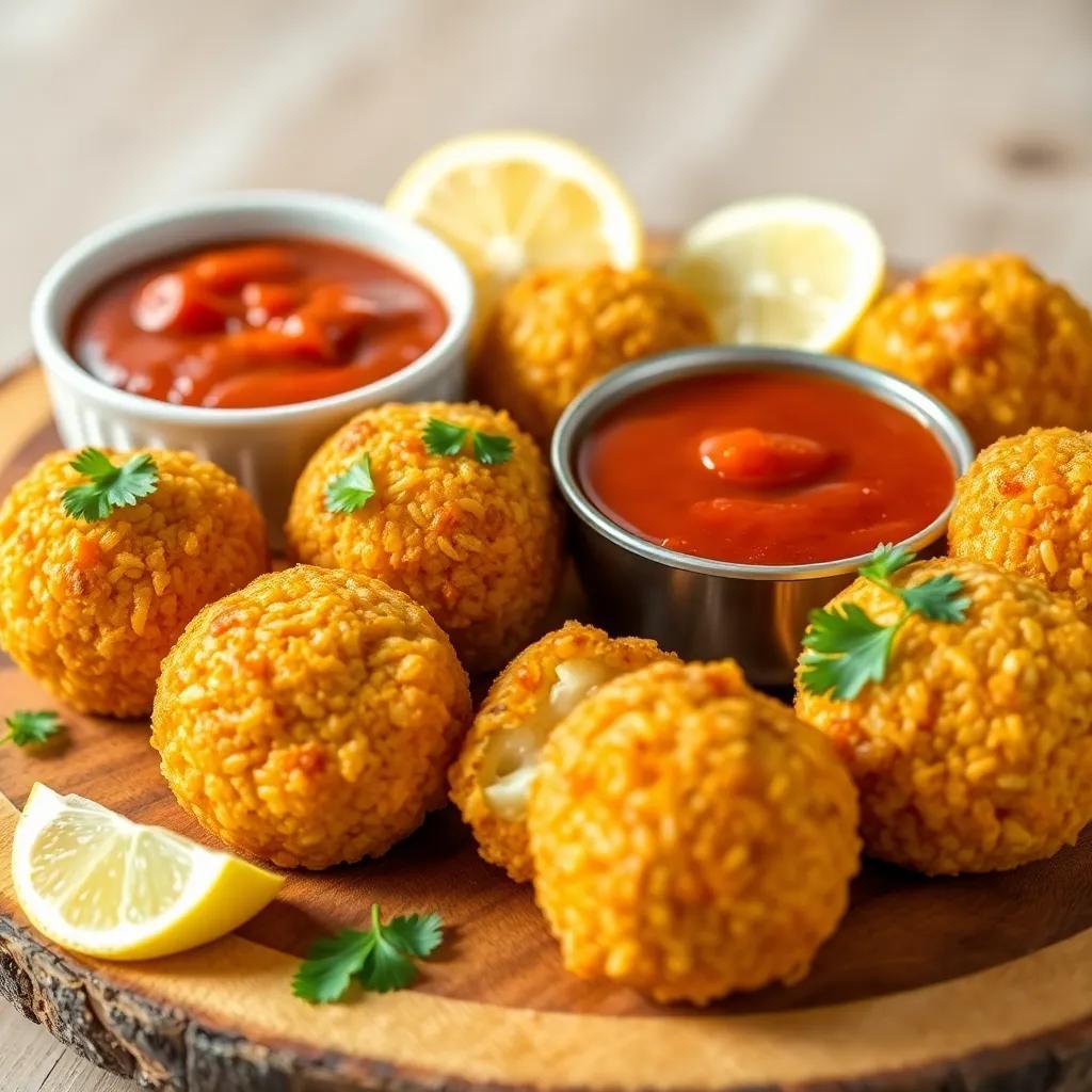 Cheesy Italian Arancini Balls Recipe