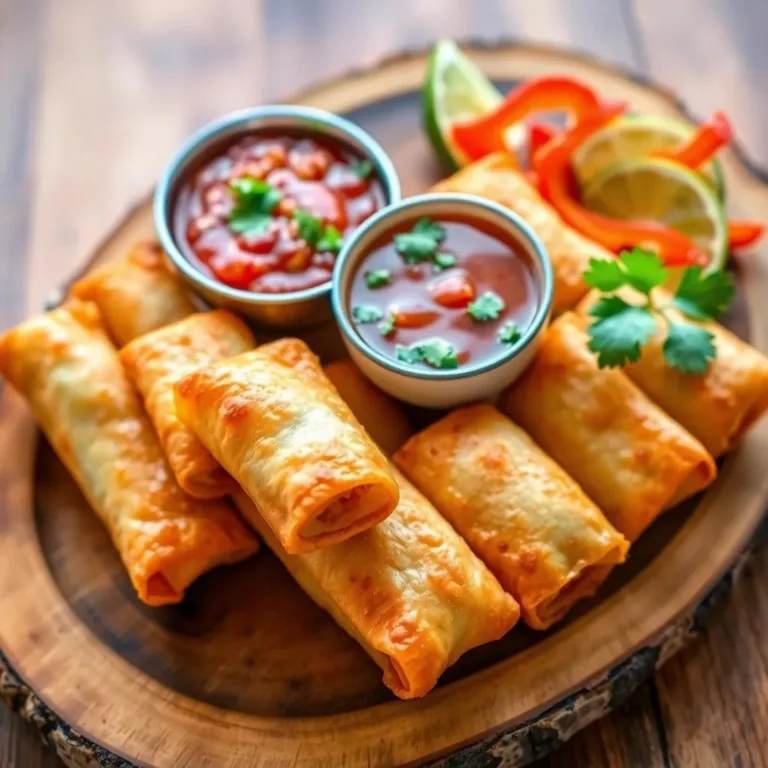 Baked Mexican Spring Rolls Recipe