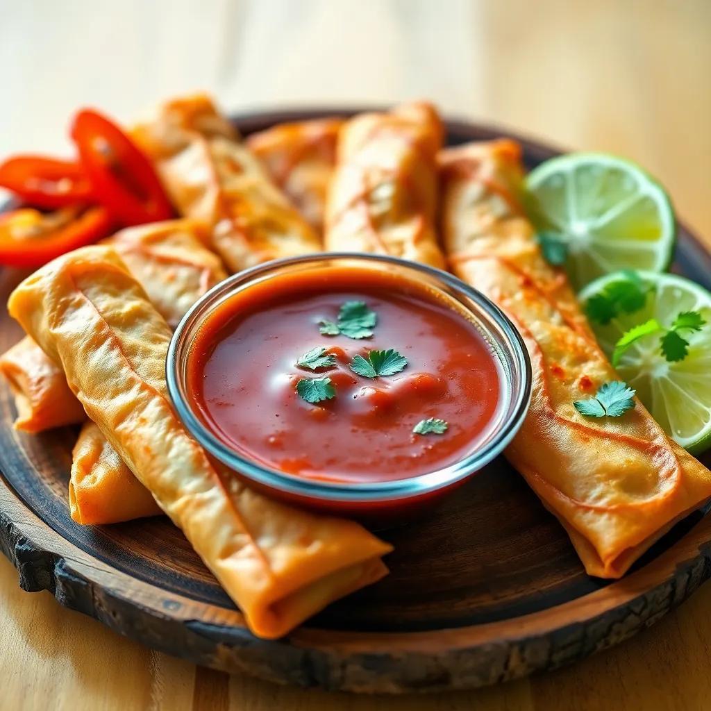 Baked Mexican Spring Rolls Recipe