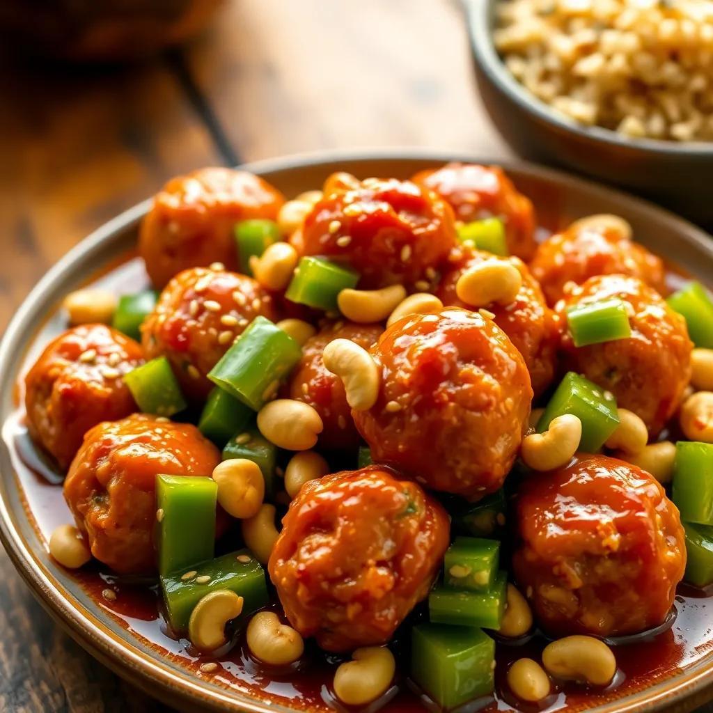 Cashew Chicken Meatballs Recipe: Easy & Delicious