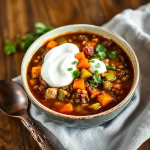 Beef and Lentil Soup Recipe with Minced Beef