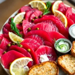 Beetroot Cured Salmon with Gin or Vodka Recipe