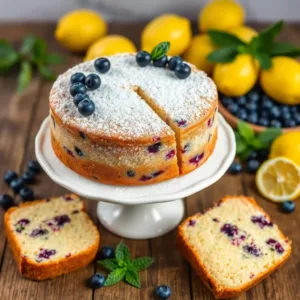 Blueberry Lemon Yoghurt Cake Recipe