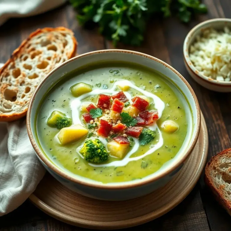 Creamy Broccoli and Potato Soup Recipe