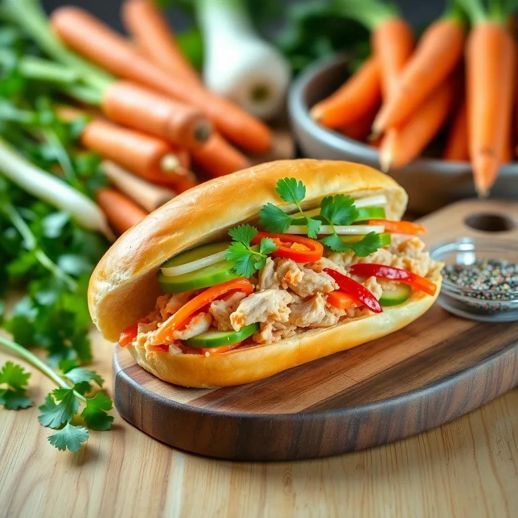 Chicken Banh Mi: Authentic Vietnamese Sandwich Recipe