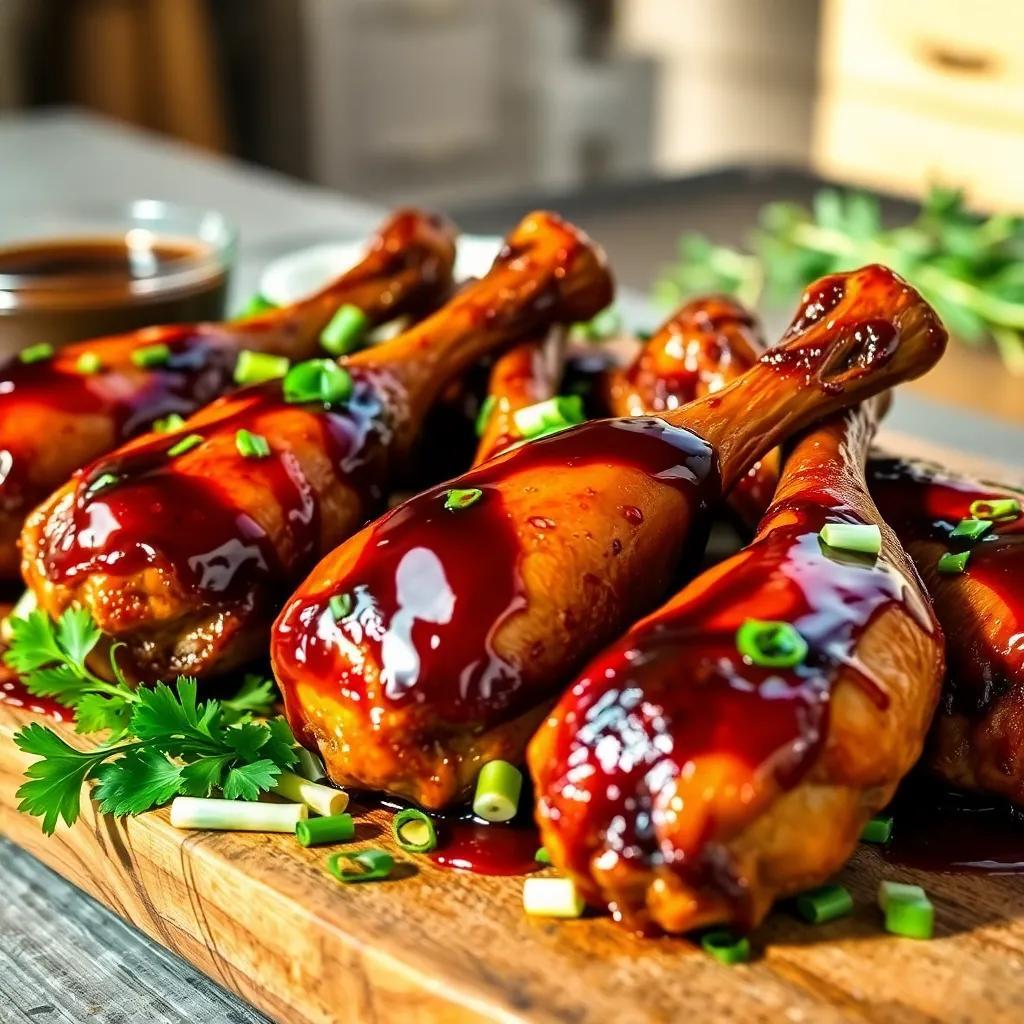 5-Ingredient Sticky Balsamic Drumsticks Recipe