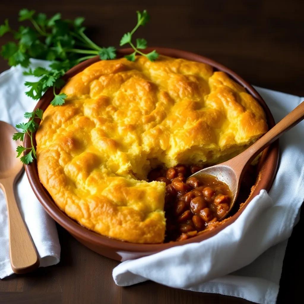 Chili Con Carne Corn Bread Pie Recipe