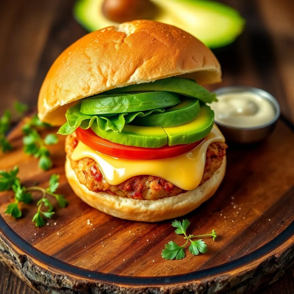 Avocado Chicken Burger Recipe: Healthy & Delicious