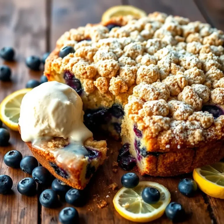 Bursting Blueberry Crumb Cake Recipe