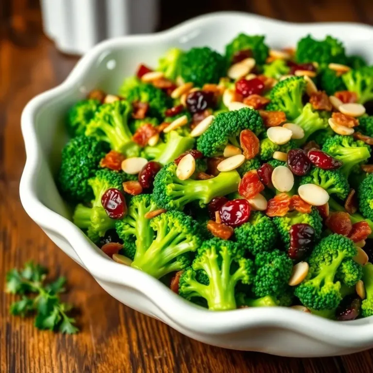 Delicious Broccoli Salad Recipe with Lemon Dressing