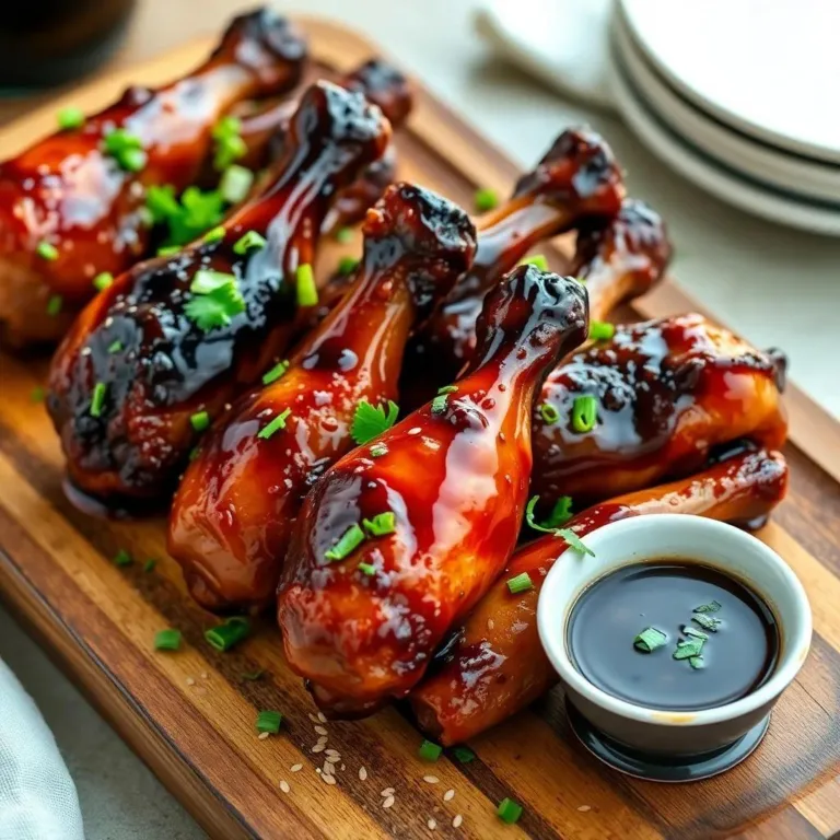 5-Ingredient Sticky Balsamic Drumsticks Recipe