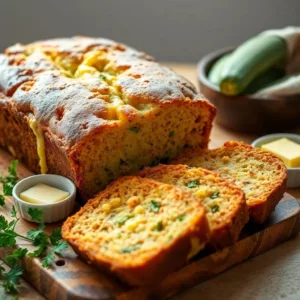 Cheesy Zucchini Bread Recipe – No Yeast Needed