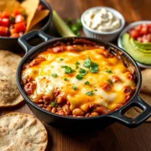 Cheesy Mexican Beef and Bean Bake Recipe