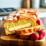 Cheesecake Stuffed French Toast Loaf Recipe