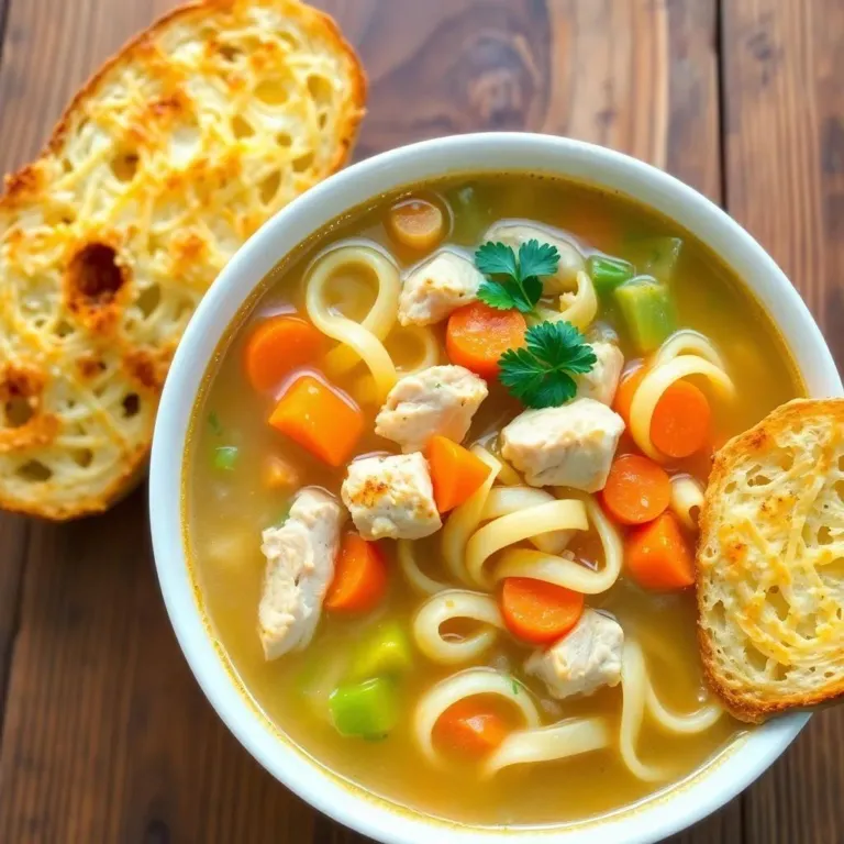 Chicken and Vegetable Noodle Soup Recipe