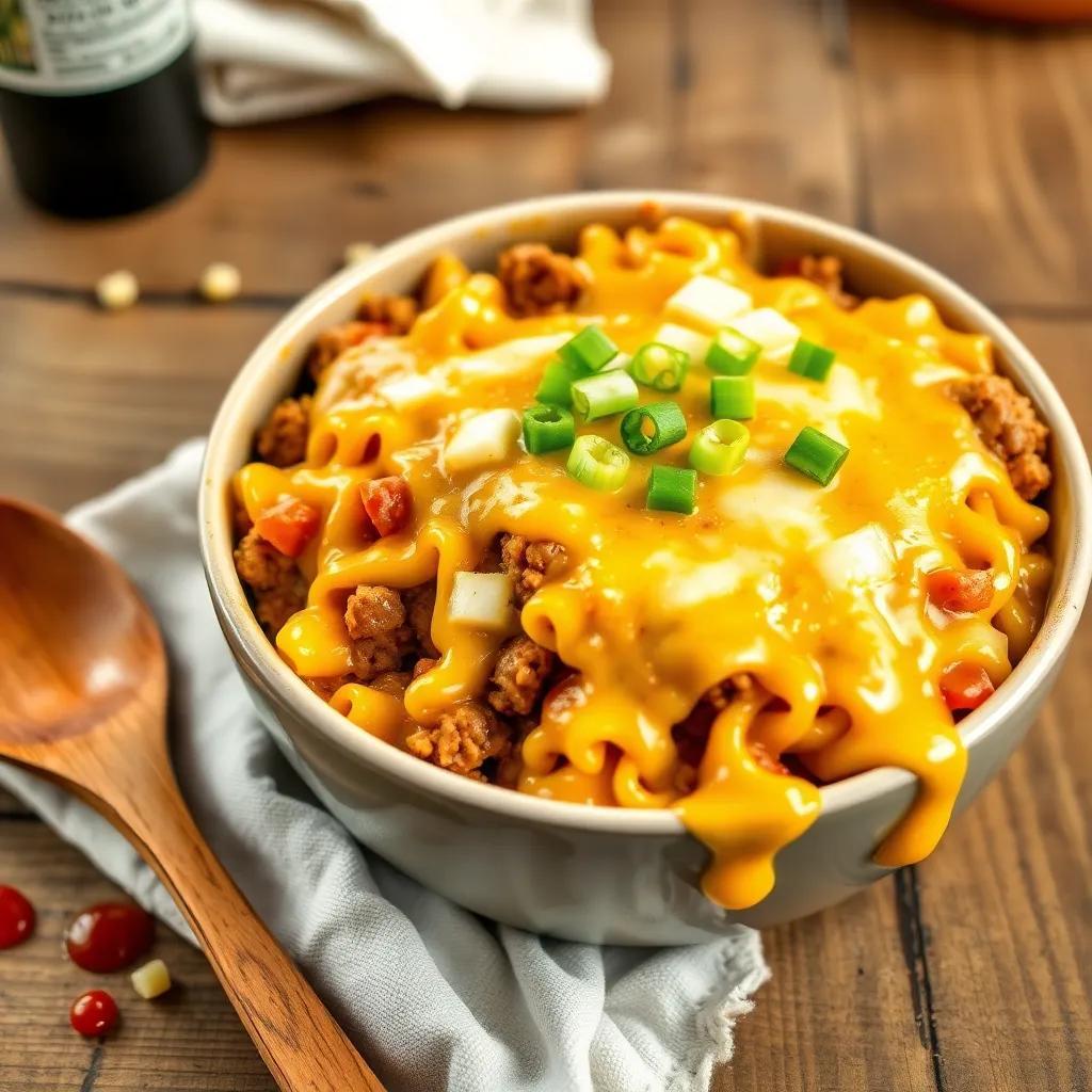 Homemade Cheeseburger Casserole Recipe