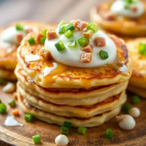 Cheese and Ham Pancakes Recipe