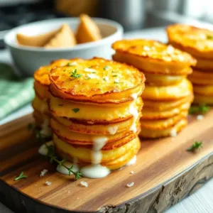 Cheesy Potato Gratin Stacks in a Muffin Tin