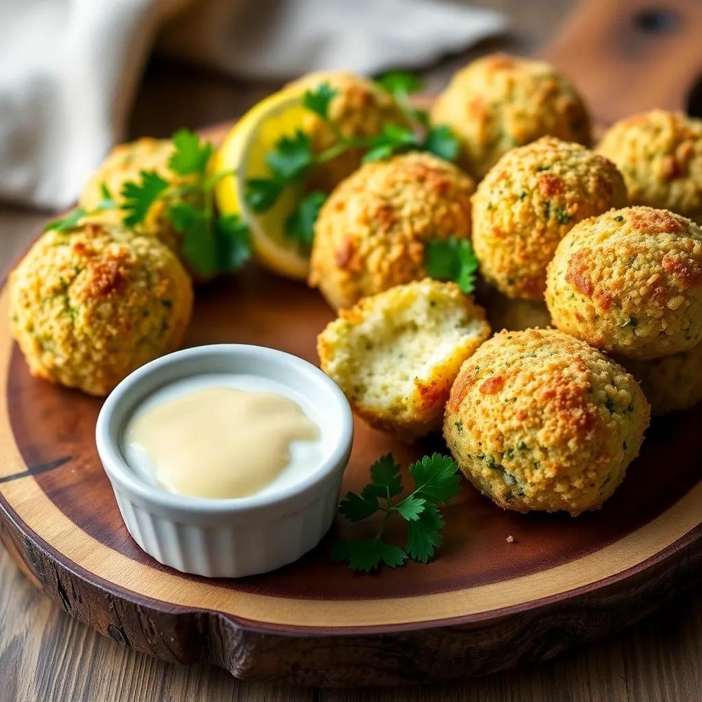 Baked Broccoli Cheese Balls Recipe