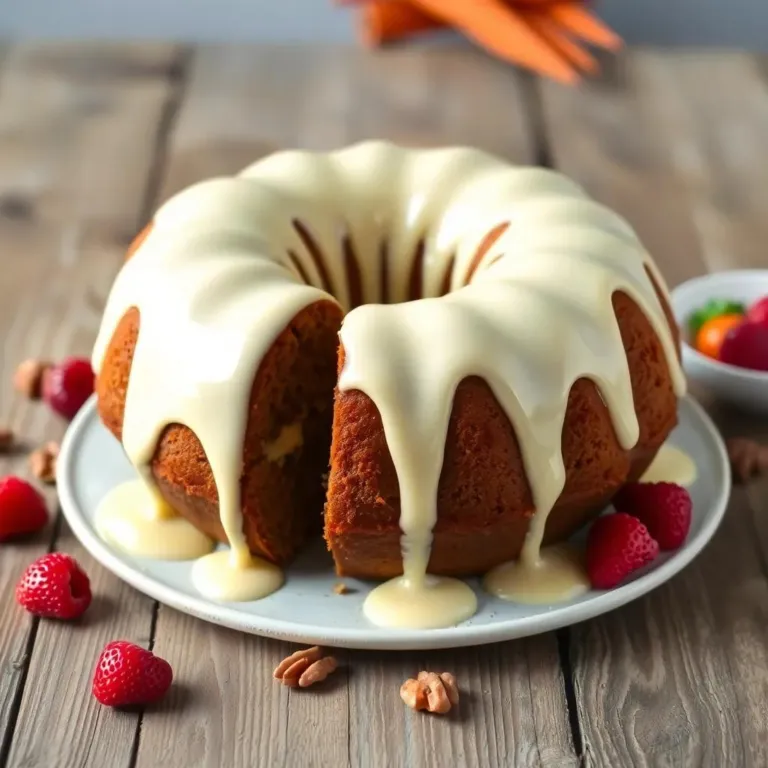 Cheesecake-Stuffed Carrot Bundt Cake Recipe