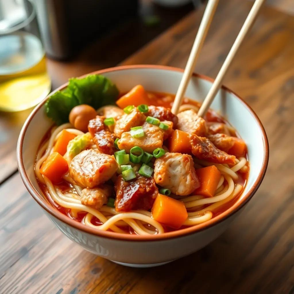 Chicken Vegetable Ramen Noodles Recipe