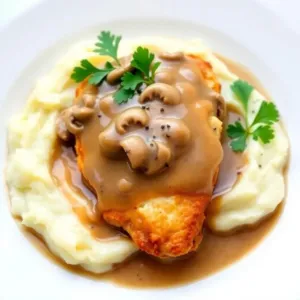 Chicken with Mushroom Gravy Recipe