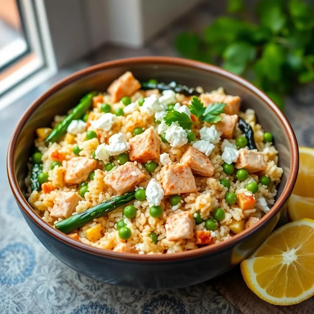 One-Pot Chicken and Green Vegetable Pilaf Recipe