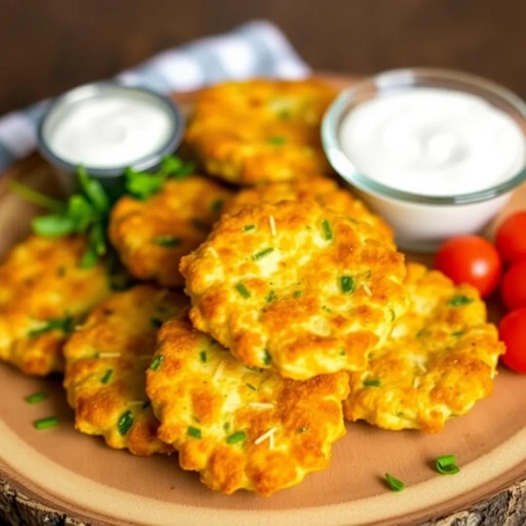 Cheesy Baked Broccoli Fritters Recipe