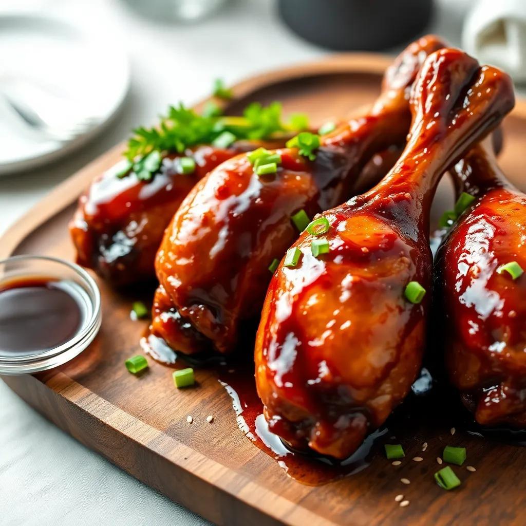 5-Ingredient Sticky Balsamic Drumsticks Recipe