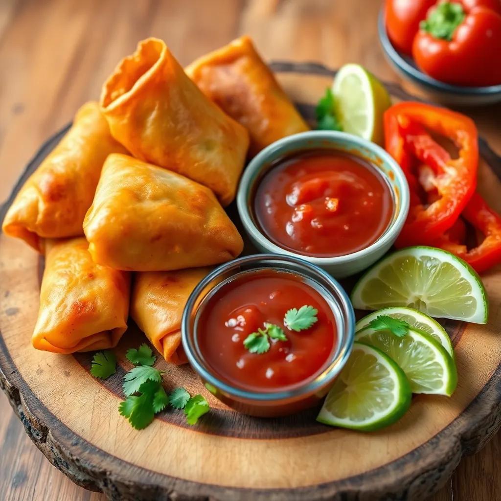 Baked Mexican Spring Rolls Recipe