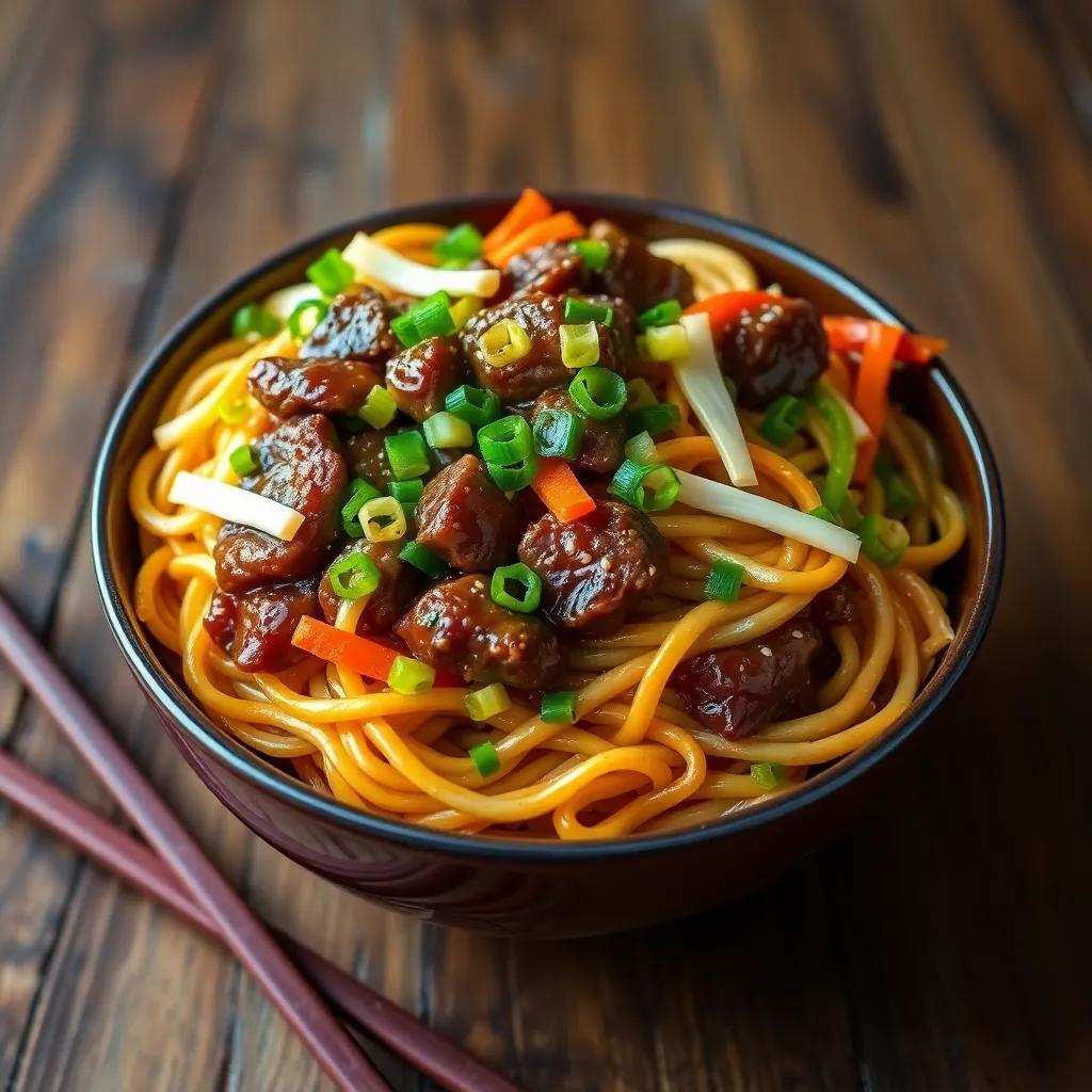 Beef Chow Mein Noodles Recipe