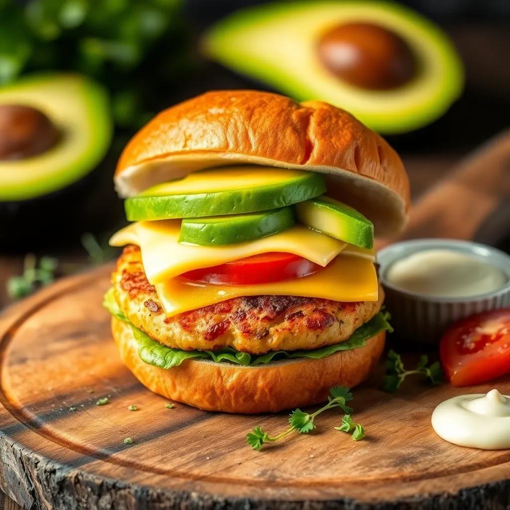 Avocado Chicken Burger Recipe: Healthy & Delicious