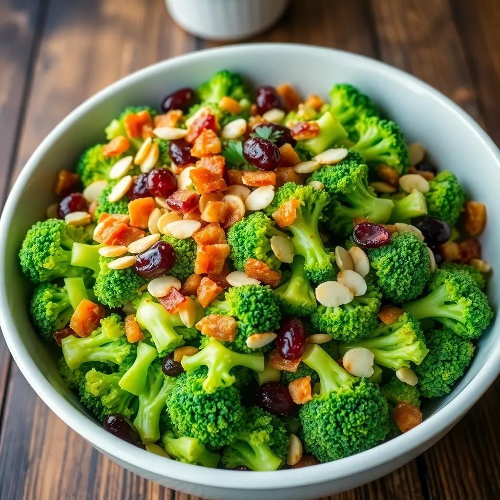 Delicious Broccoli Salad Recipe with Lemon Dressing