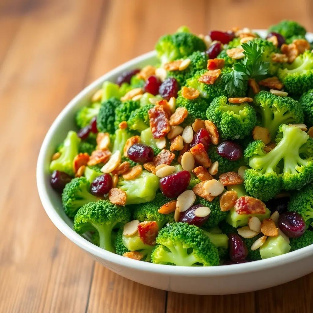 Delicious Broccoli Salad Recipe with Lemon Dressing