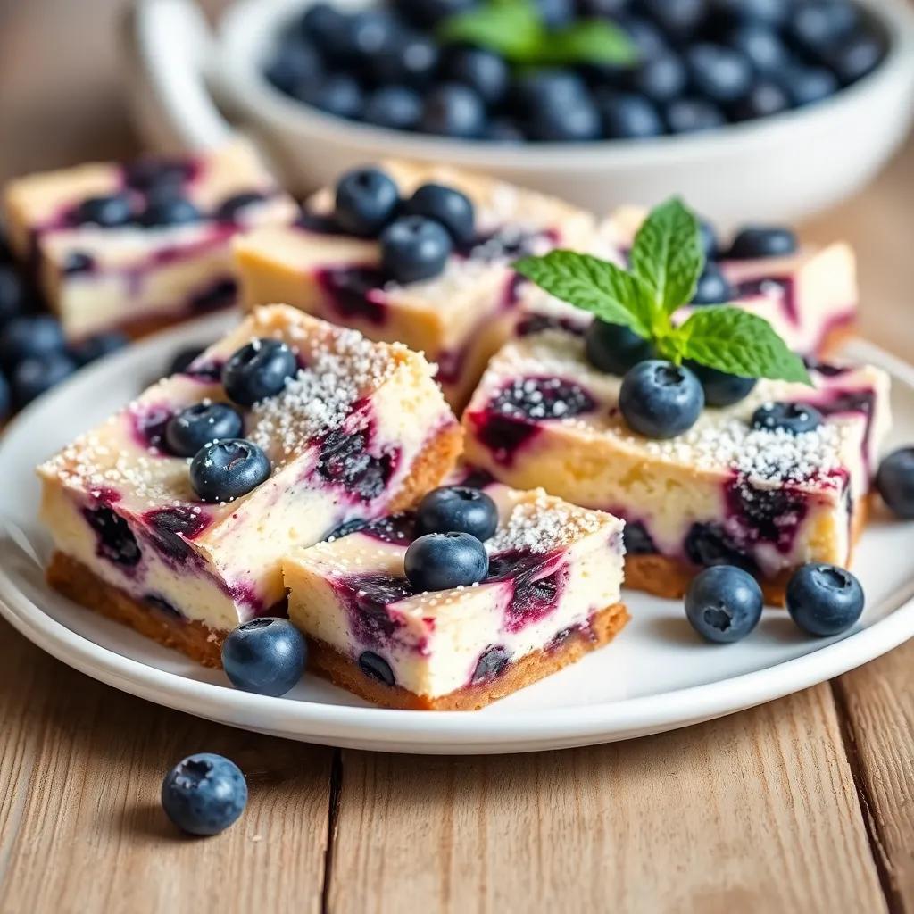 Blueberry Cheesecake Bars Recipe