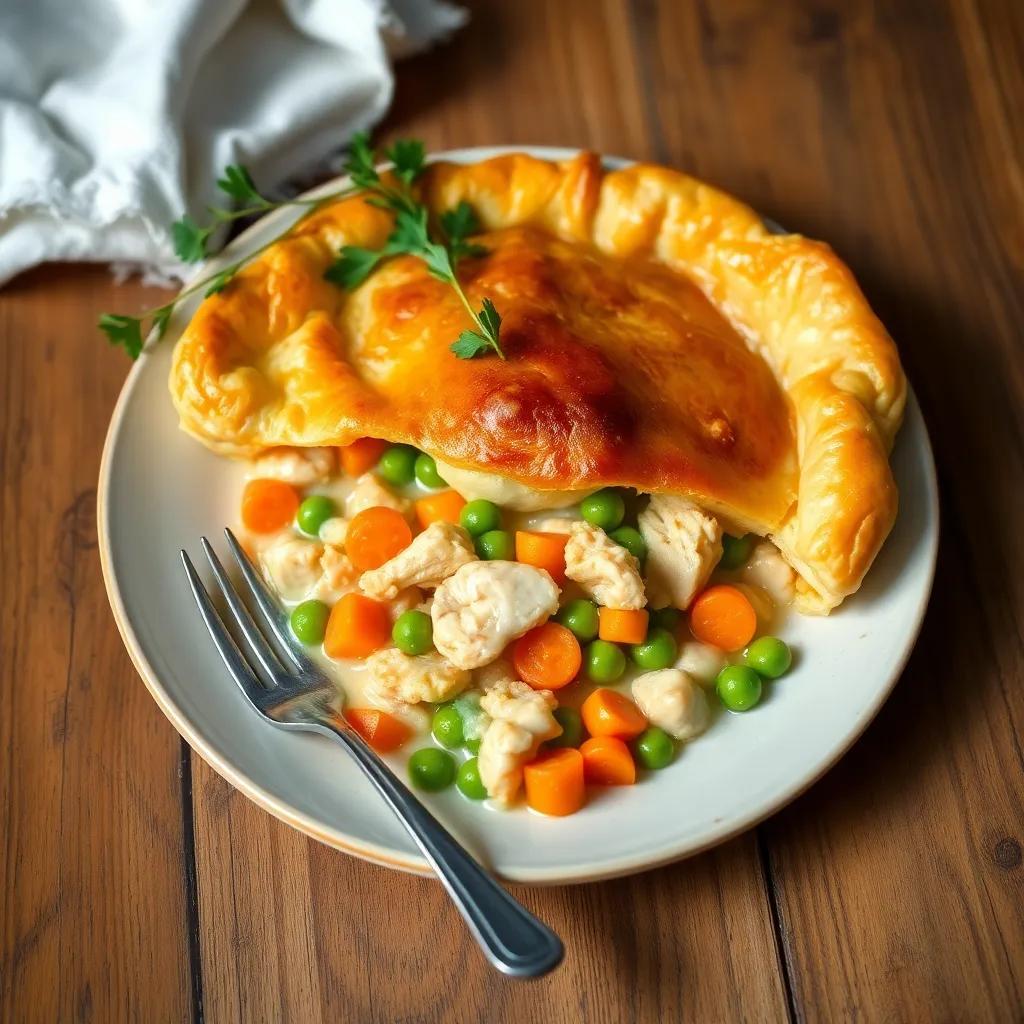 20-Minute Freeform Chicken Pot Pie from Scratch