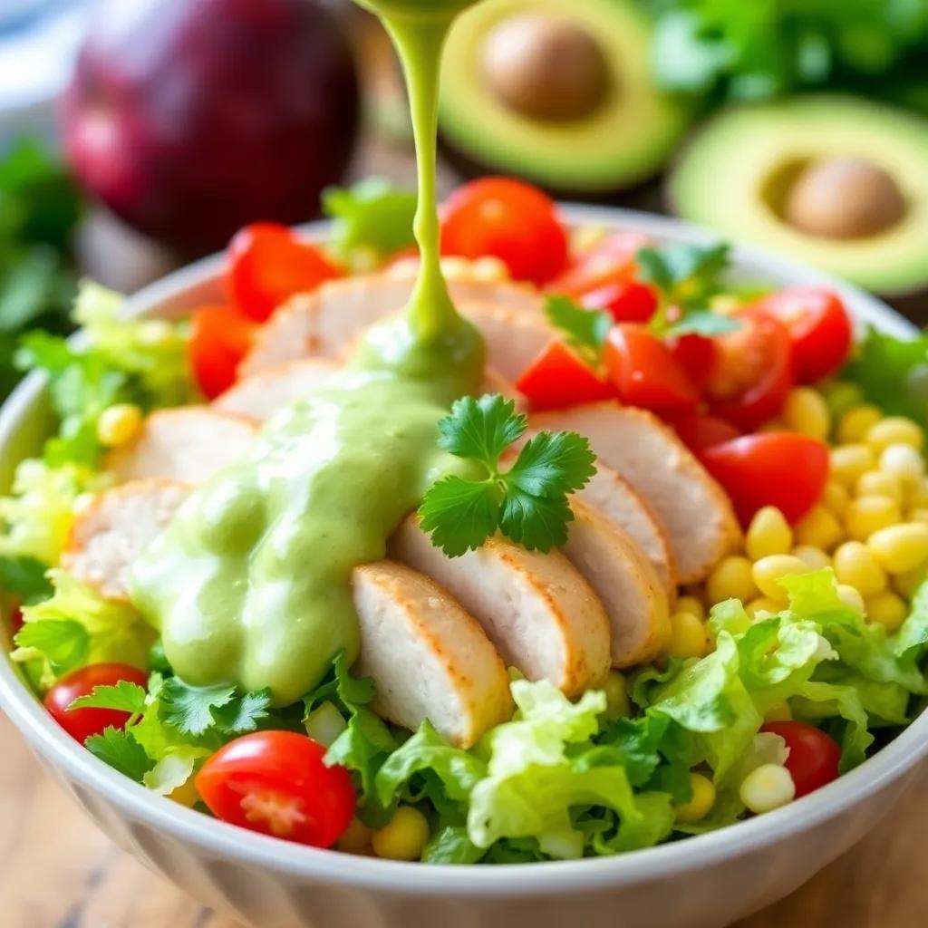 Chicken Salad with Avocado Dressing Recipe