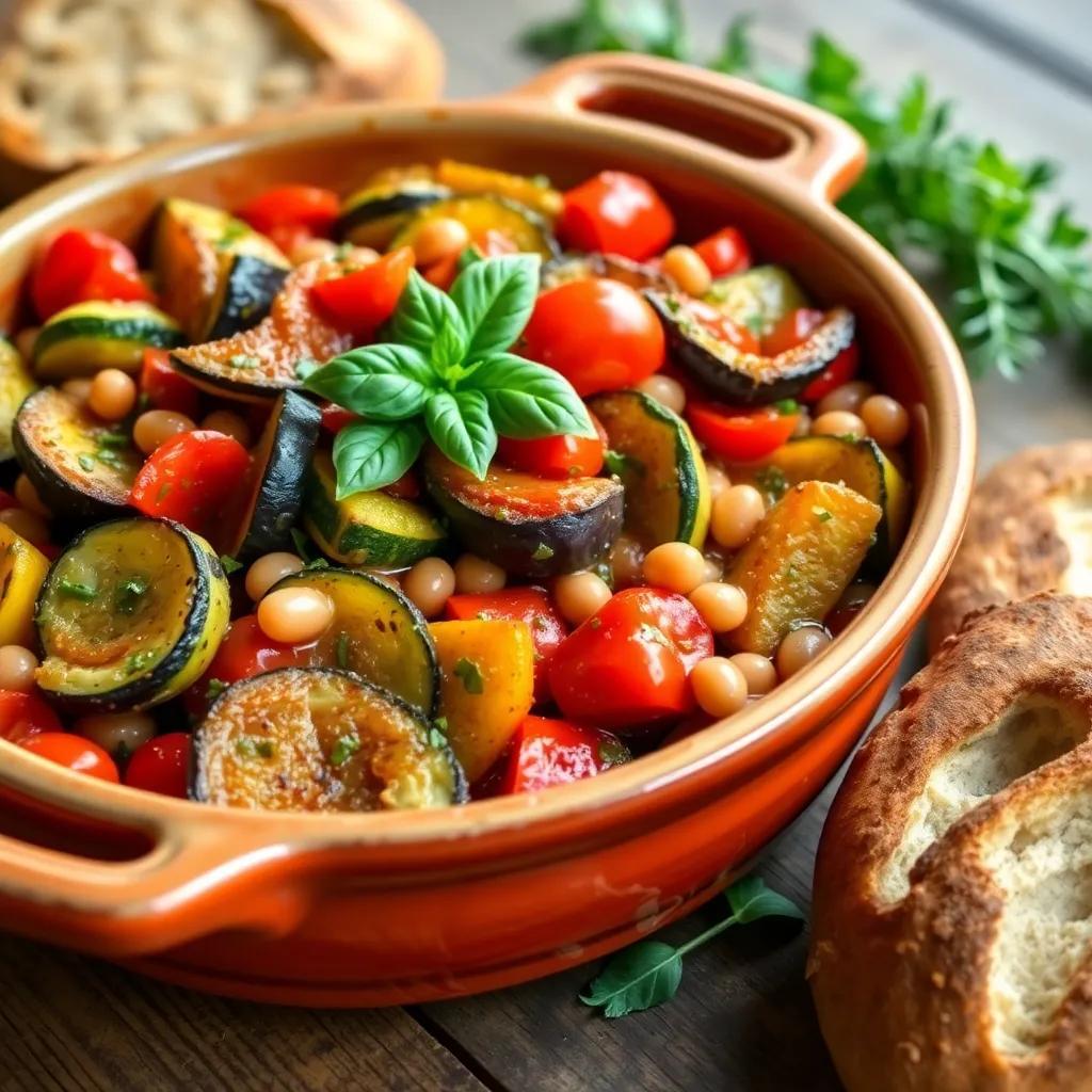 Baked Ratatouille with Beans Recipe