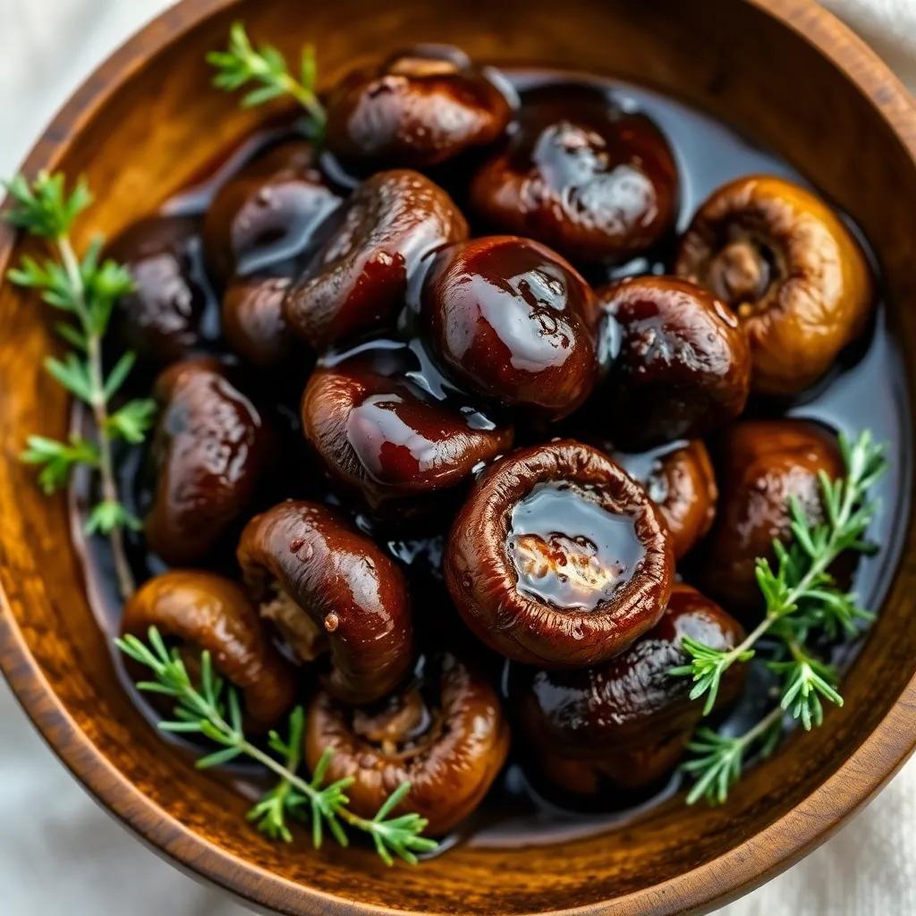 Balsamic Marinated Mushrooms Recipe