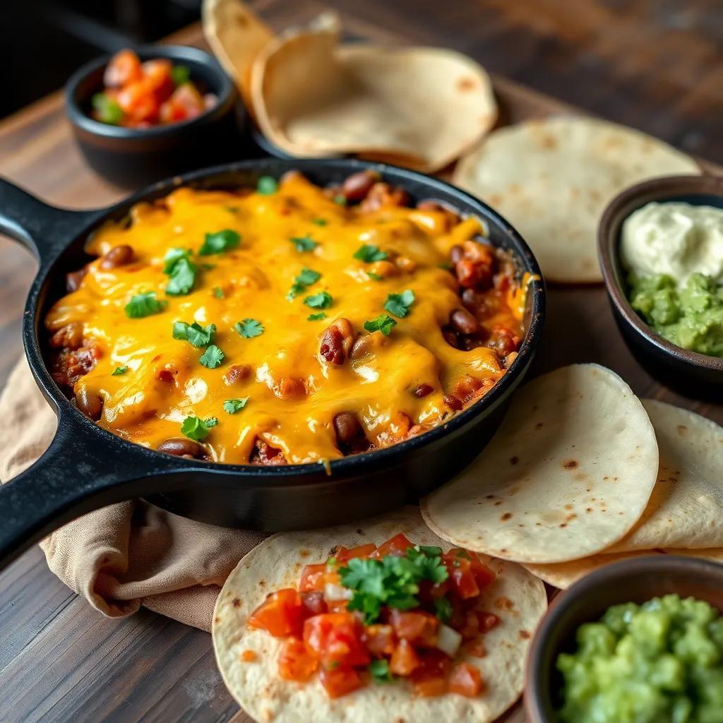 Cheesy Mexican Beef and Bean Bake Recipe