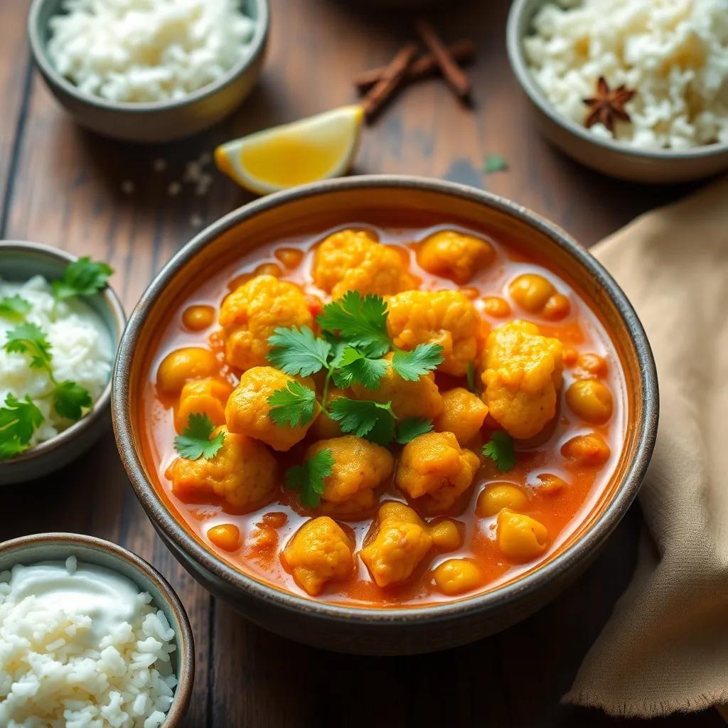 Cauliflower and Chickpea Curry Recipe