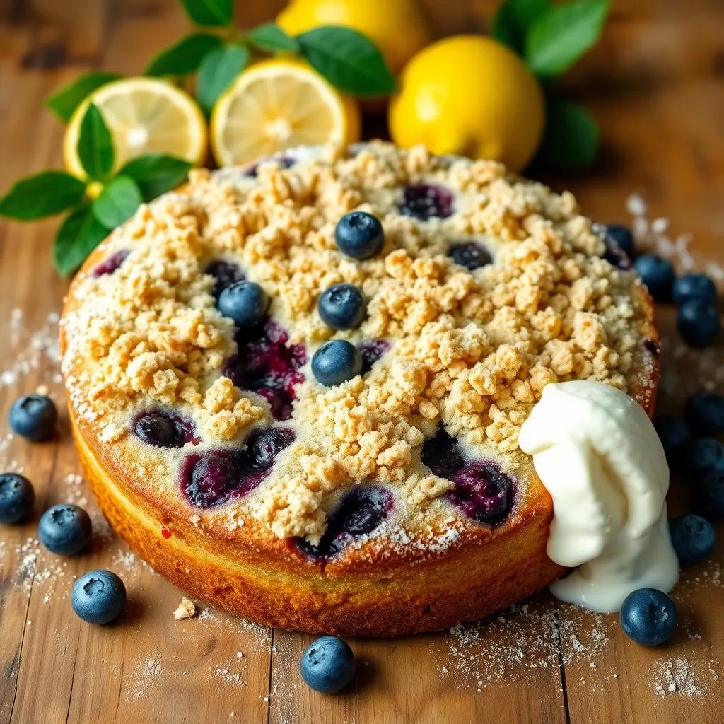 Bursting Blueberry Crumb Cake Recipe