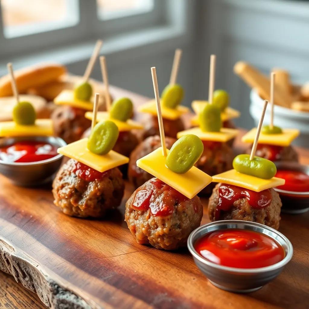 Cheeseburger Party Meatballs Recipe