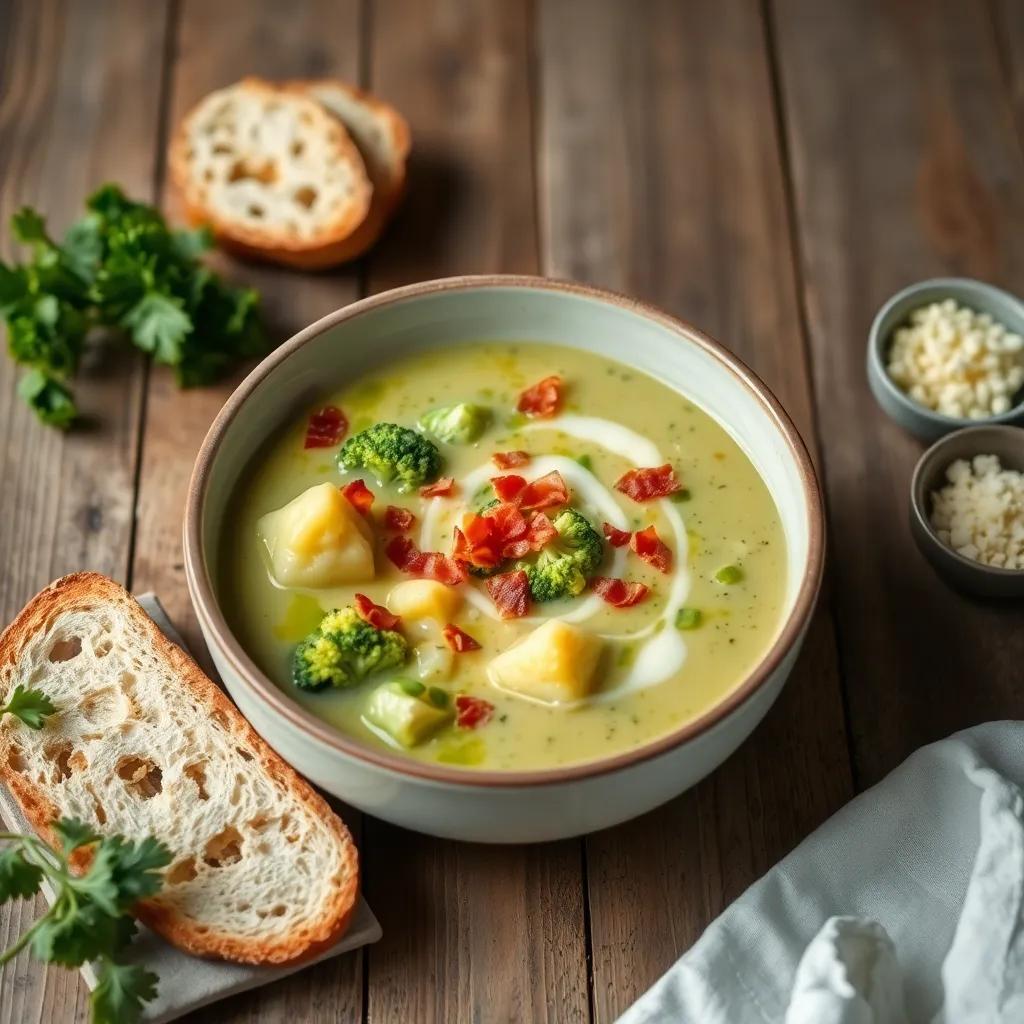 Creamy Broccoli and Potato Soup Recipe