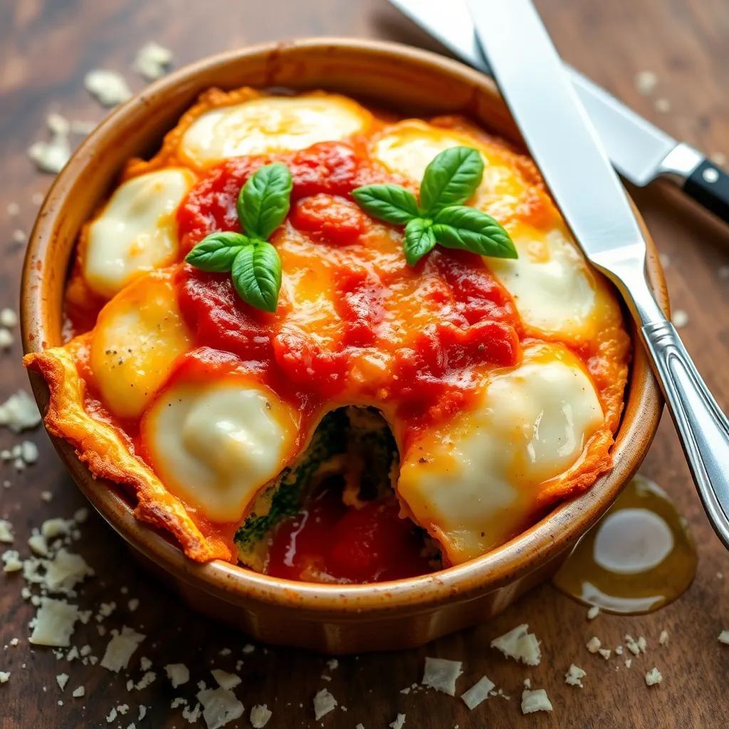 Baked Spinach Ricotta Rotolo Recipe